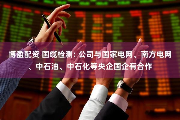 博盈配资 国缆检测: 公司与国家电网、南方电网、中石油、中石化等央企国企有合作