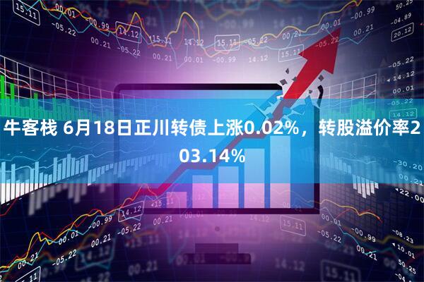 牛客栈 6月18日正川转债上涨0.02%,转股溢价率203.14%